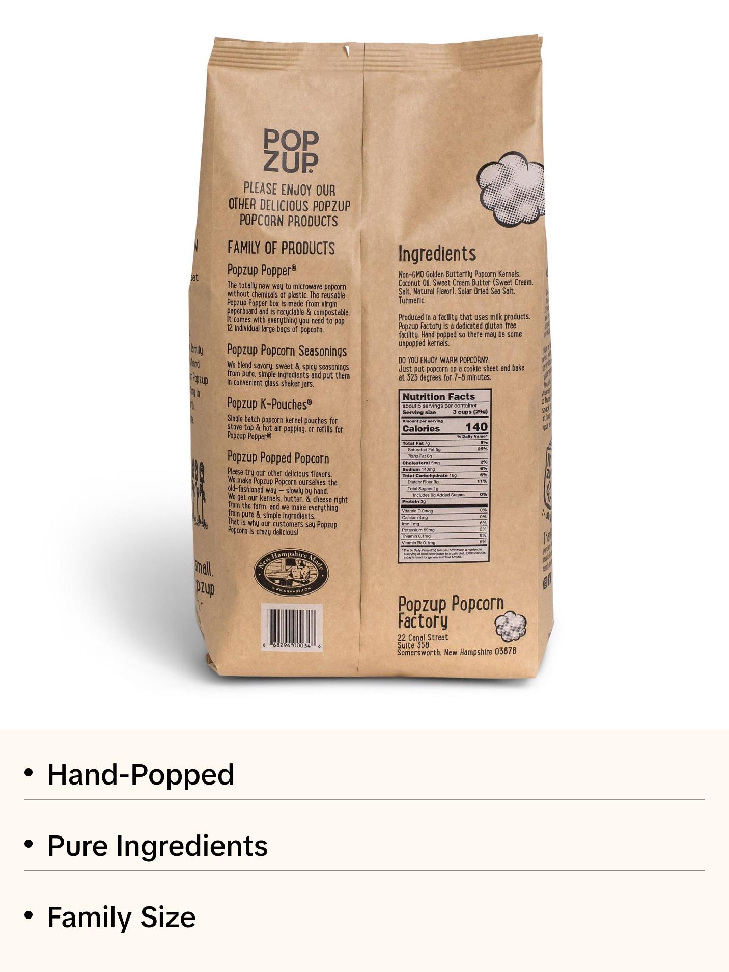 3 Butter Me Up Popcorn Bags - Family Size