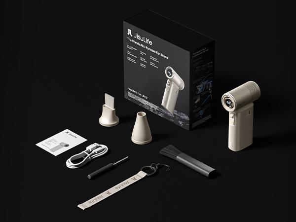 Jisulife Multifunction Portable Handheld Turbo Fan with 9000 mAh Powerbank & Flashlight 100 Speeds Adjustable Mini Personal Fan for On-the-Go Cooling Jisulife Multifunction Portable Handheld Turbo Fan with 9000 mAh Powerbank & Flashlight 100 Speeds Adjustable Mini Personal Fan for On-the-Go Cooling