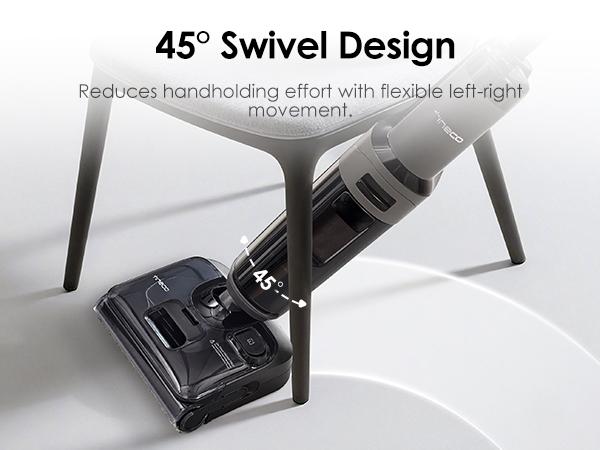 Tineco FLOOR ONE i6 Stretch Wet Dry Vacuum Cleaner,Vacuum & Mop in One Step,20kPa Powerful Suction,180° Lay-flat Design,Anti-Tangle Design,Full-path Self-cleaning&5min Drying with 85℃(185℉) Air,Up to 40* minutes Runtime,Upgraded Pouch Cell