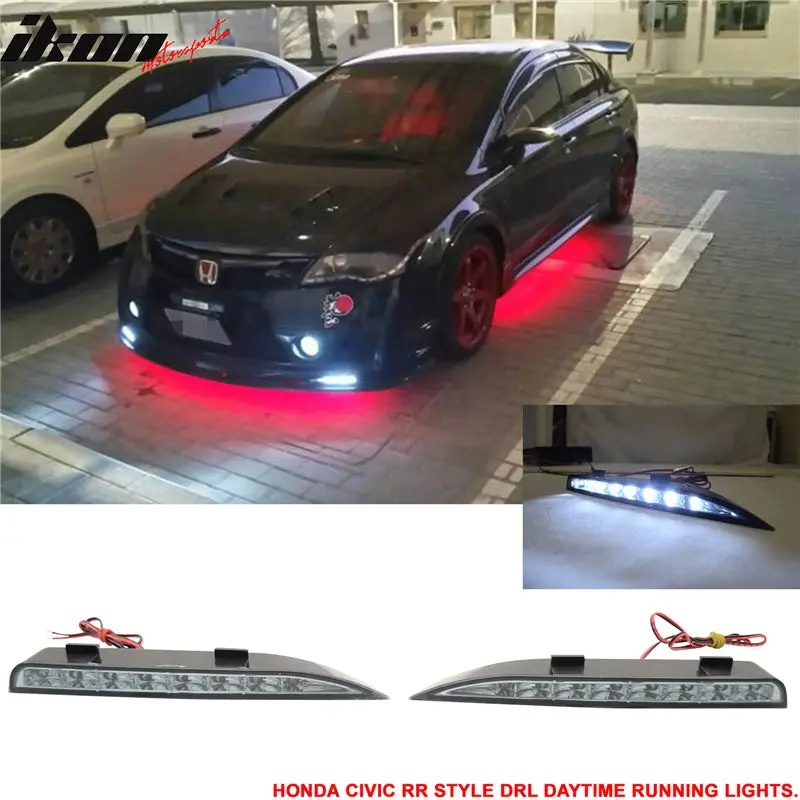 DRL Daytime Running Lamp Signal Lights for Honda Civic FD 2006-2015 RR 2PC