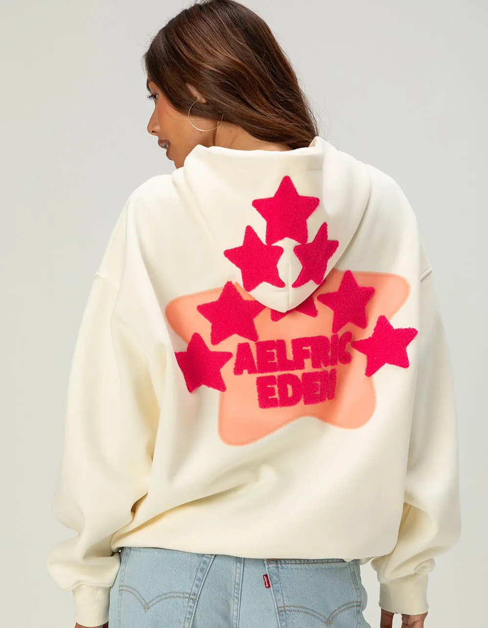 AELFRIC EDEN Embroidered Eden Star Womens Oversized Hoodie