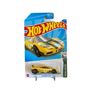 Hot Wheels McLaren F1 GTR Yellow Retro Racers 1:64 Diecast Car