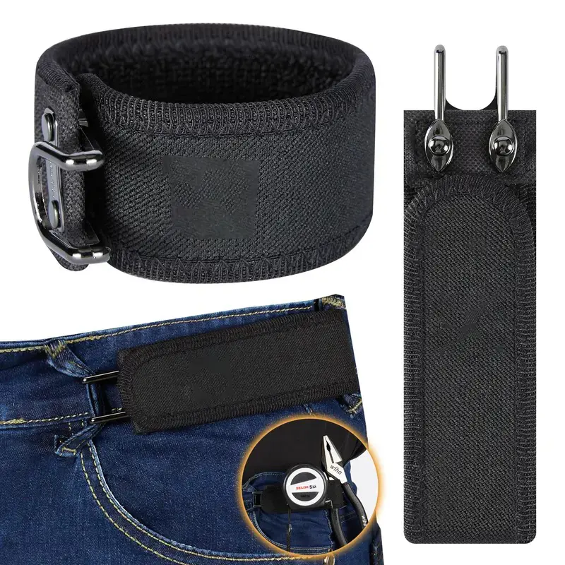 Unisex Tactical Metal Hook Elastic Stretch Belt - Patented Buckleless Invisible Design, Soft Side, Adjustable Football Belt for Sports & Outdoor Use | TikTokShopBlackFriday