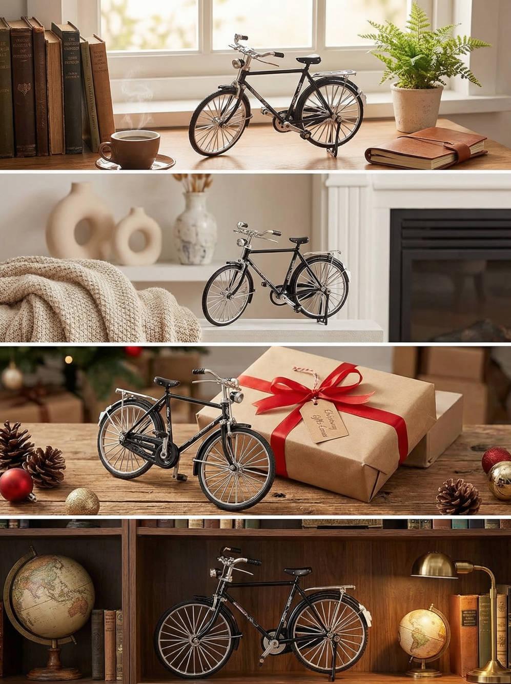 2026 New 51 Pcs DIY Retro Bicycle Model Ornament For Kids, Creative 1:10 Simulation Mini Bicycle Model Scale Kit With Inflator and Briefcase, Finger Bike Models Toys For Desktop Decoration Ornament 2026 New 51 Pcs DIY Retro Bicycle Model Ornament For Kids, Creative 1:10 Simulation Mini Bicycle Model Scale Kit With Inflator and Briefcase, Finger Bike Models Toys For Desktop Decoration Ornament