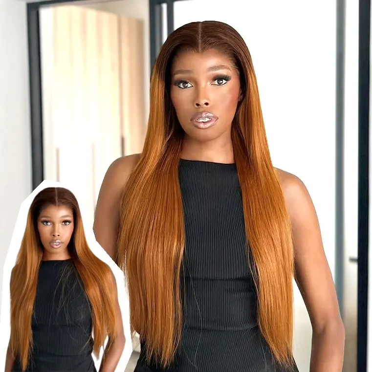 AliPearl Hair Honey Bliss Color Straight Widow's Peak 6x8 Glueless Wig & 13x6 Frontal Wig M Shaped Hairline with Drawstring Ready To Go Wig Pre Plucked #TikTokShopBackToSchool #SoHoChic