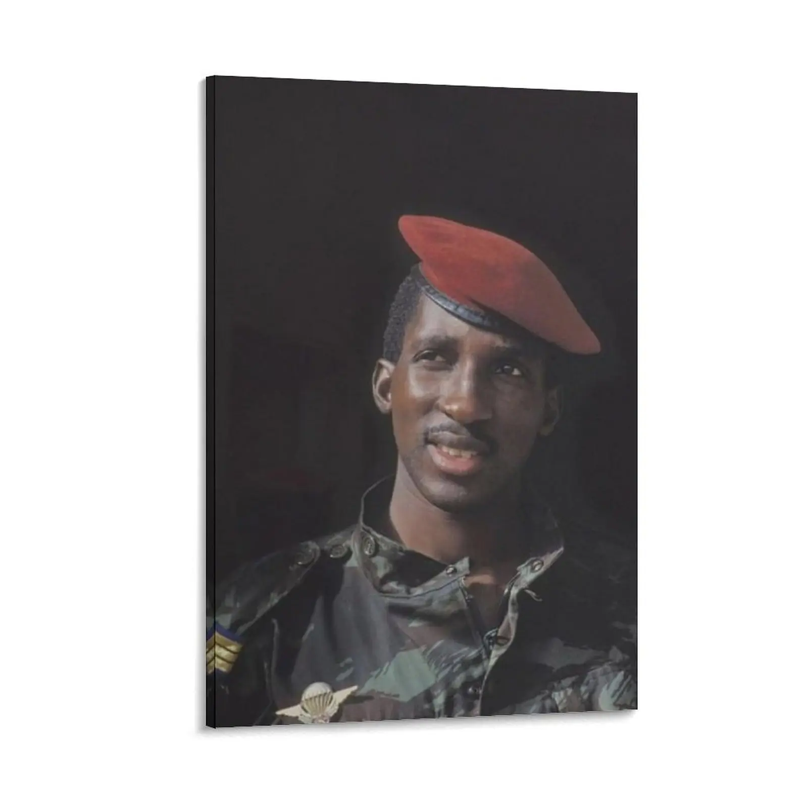 Thomas Sankara (Burkina Faso President) Artistic Painting Print, Customizable Multi-Size Canvas Wall Art Portrait, Decorative Room Decor for Bedroom & Office, Ideal Gift for Home Supplies Enthusiasts