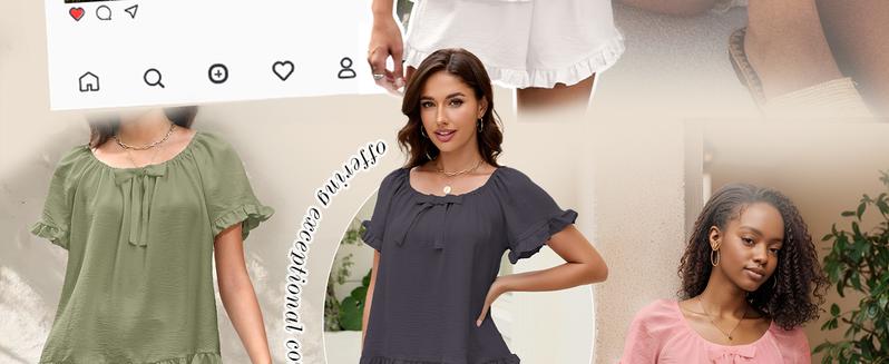 KFUBUO Womens Pajamas Set 2 Piece Ruffle Pj Soft Short Sleeve Tops and Shorts Sleepwear Set Cute Pajama Sets for Women