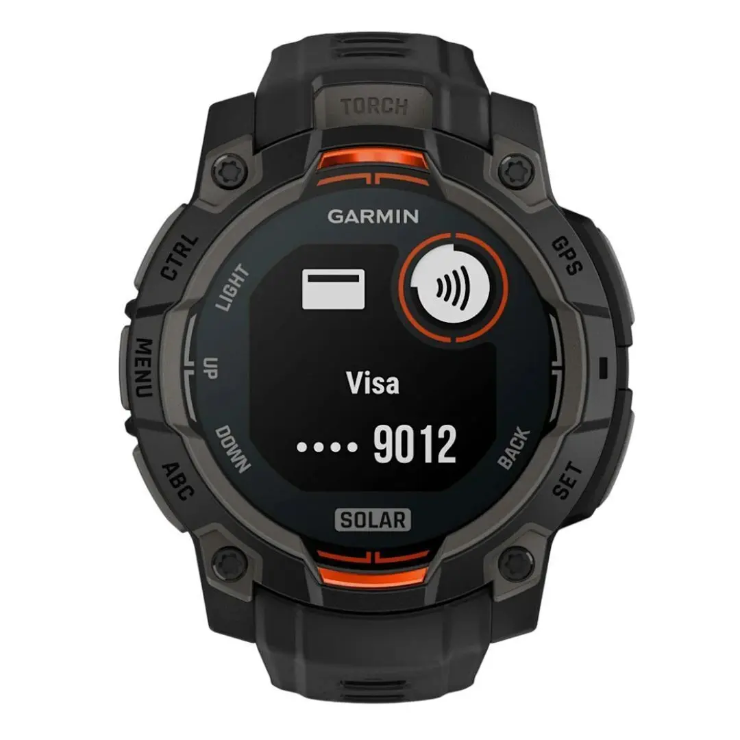 Garmin Instinct 3 45mm Solar GPS Smartwatch - Running Watch, Multifunctional Health Fitness Outdoor Smartwatch with Built-In Flashlight, SatIQ Technology (Black), Multifunctional Smartwatch