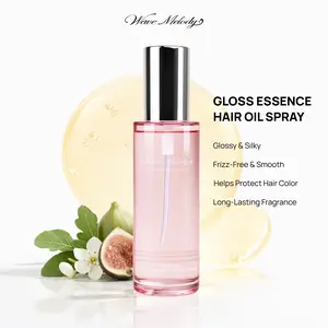 WaveMelody Fragrance Gloss Essence Hair Oil Spray – Lightweight Leave-In for Glowing & Silky Hair, Long-Lasting Fresh Fig Scent, Repair & Heat Styling Protection, Advanced Color Protection, with Camellia Squalane, 80 ml