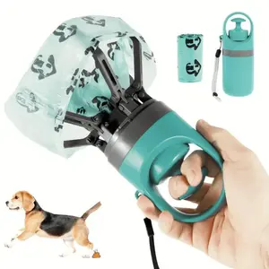 Portable Pooper Scooper For Dogs, Portable Poop Scooper With Bags Attachment, Ergonomic Dog Poop Picker Upper, Quick Scoop Poop Scooper, Sanitary Pet Waste Picker Upper With Claws Pickup Tool
