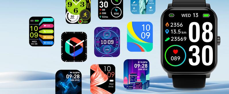 【Valentine's Day gifts for 2026】Smart watch, wireless talking/dialing, multi-sport mode, call reminder and rejection, SMS reminder, message reminder, various APP reminders, multi-function display, HD screen,Suitable for both men and women.