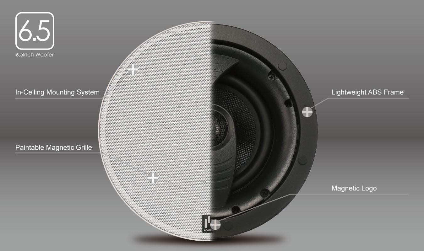 Clearus C6DC Direct-Firing 6.5" In-Ceiling Speaker Single Clearus C6DC Direct-Firing 6.5" In-Ceiling Speaker Single