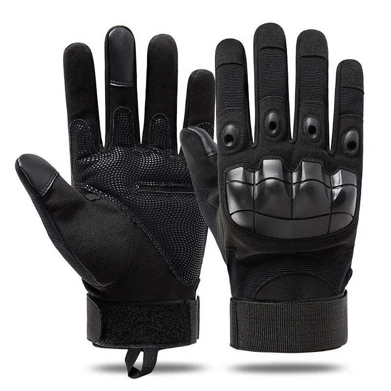 Tactical Full Finger Gloves, Touchscreen, Breathable, Non-Slip Outdoor Gloves for Motorcycle Riding, Cycling, Hiking, Camping, Training, Men & Women