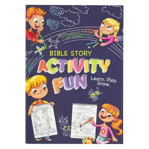 Bible Story Activity Fun – Learn, Play & Grow | Christian Activity Book for Kids | Bible Stories, Games, Puzzles & Learning Workbook | Paperback