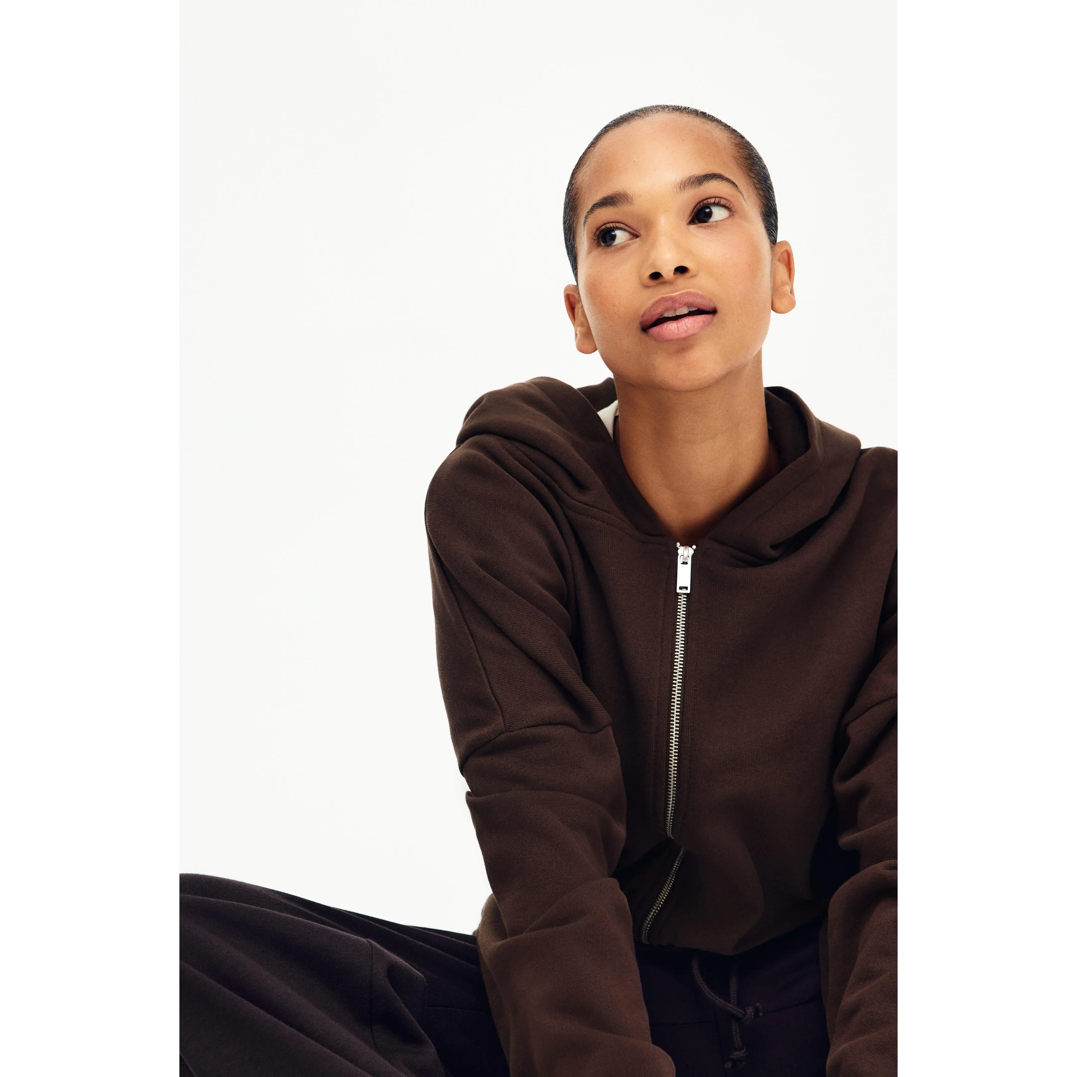 H&M Drawstring zip-through hoodie