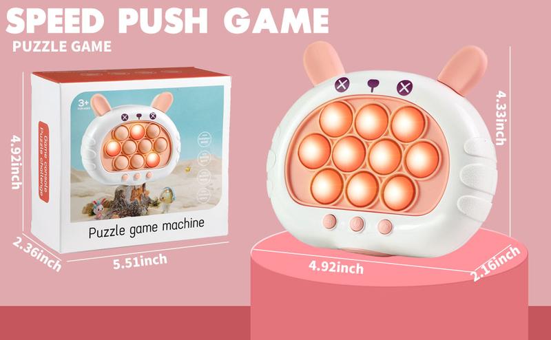 Fast Fun Push Press Quick Push POP Game Stress Relief Toy for Kids - Four Modes Fidget Board Breather Spinner Pen Karambit - Safe ABS Silicone Material - Perfect Gift for Children & Adults