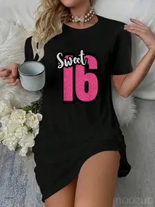 Sweet 16 Sweet Six Squad 16th Birthday Celebrating Casual Dress