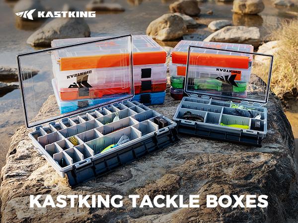KastKing HyperSeal Waterproof Tackle Box, Waterproof 3600 and 3700 Tackle Trays, Fishing Tackle Box Organizer with Removable Dividers, Lure Box and Terminal Tackle Storage   Kast,King reels