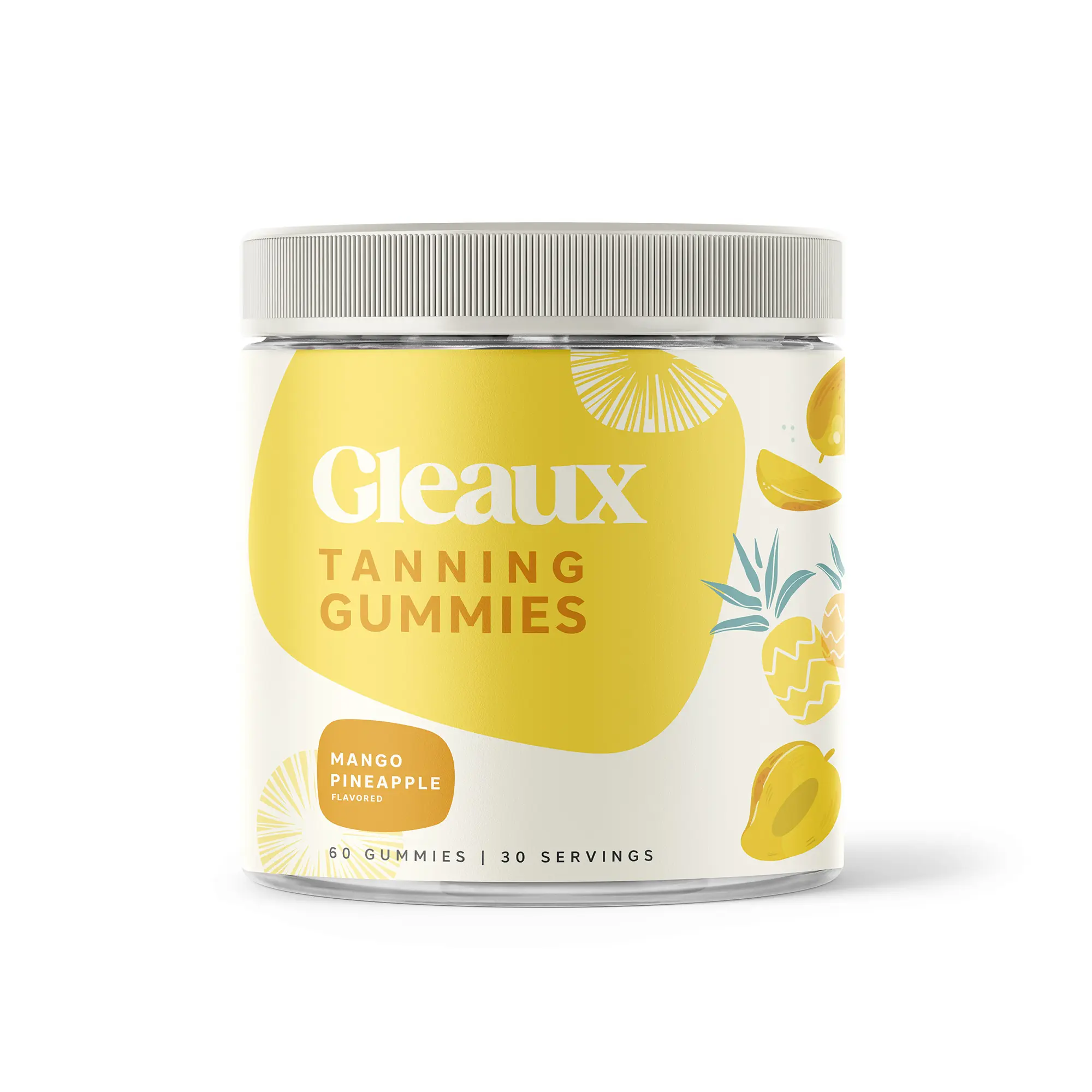 Gleaux Edible Tanning Gummies - Natural Dietary Antioxidant Supplement for Women, Men - Sun-Free Oral Self-Tan Alternative, Fast-Acting Melanin Boost with Beta Carotene, Astaxanthin, Lycopene, Niacinamide