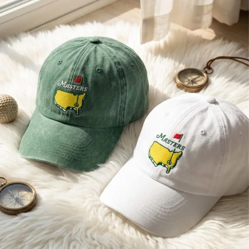 The Masters Tournament Embroidered Golf Cap, Vintage Sport Hat