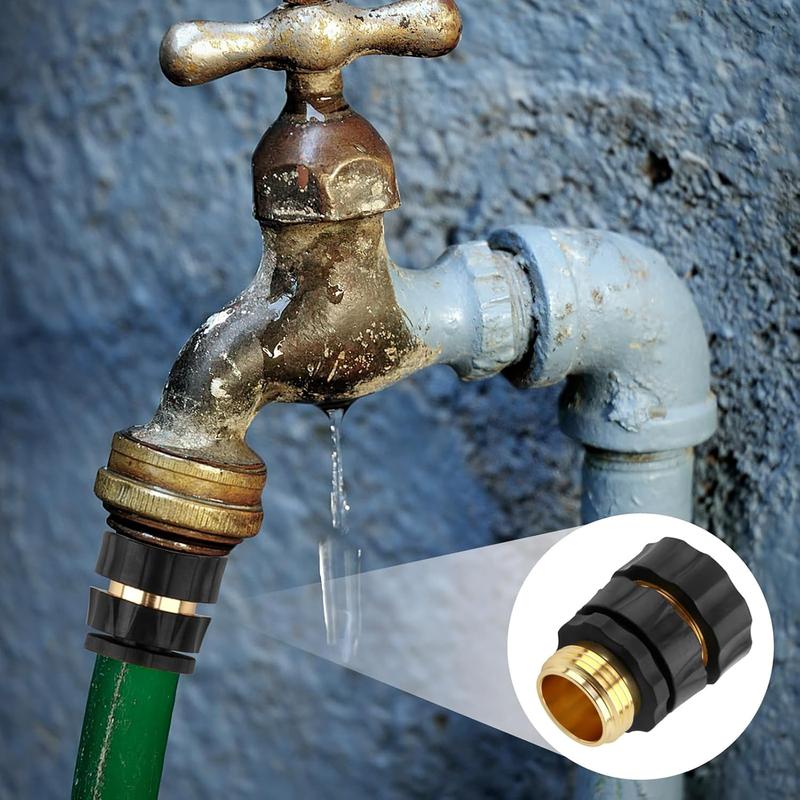 DABATR Garden Hose Quick Connector, 3/4 Inch Male and Female Garden Hose Fitting Quick Connector, 6 Set/4 Set