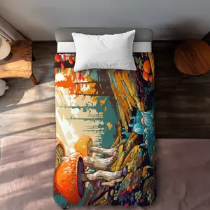 MWW C1DCTSW0CAXWTP Wisdom Inbound Turquoise Twin Size Duvet Cover - Elegant Home Decor