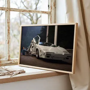 Wolf of Wall Street Lambo Canvas Art, Movie Poster Print, Financial Pop Art, Man Cave Wall Decor, Motivation Art
