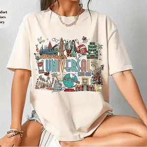 Universal Studios Vintage Graphic T-Shirt – Retro Theme Park Trip Streetwear Unisex Trending Family Vacation Gift