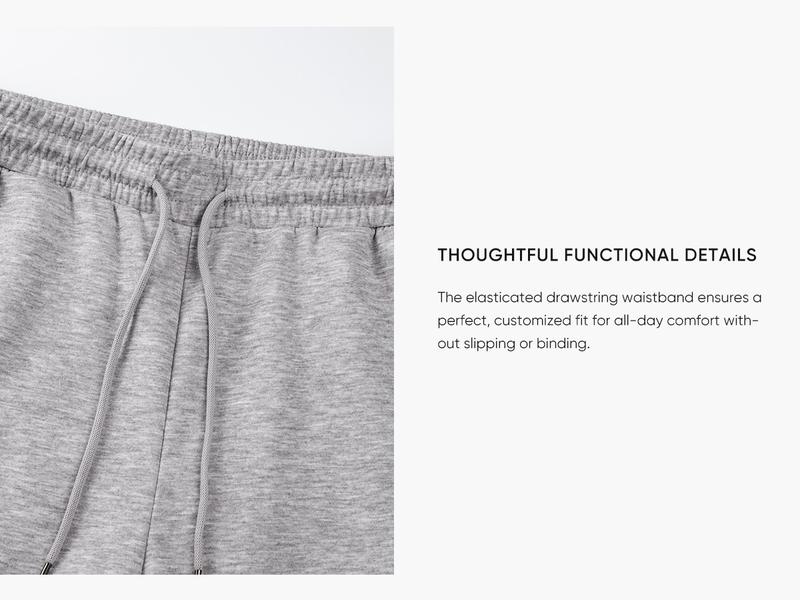 JMIERR Men's Casual Baggy Pants Wide Leg Lounge Travel Pants with Pockets