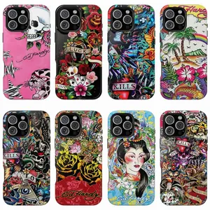 ver2 Ed Hardy Dragon Tattoo Phone Case | Vintage Y2K Tattoo Art, Japanese Dragon Flash Style, Bold Streetwear Aesthetic iPhone & Samsung Case