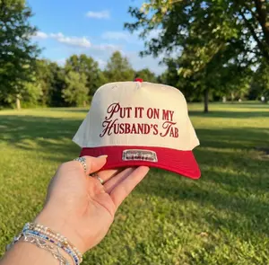 Embroidered Baseball Cap, Put It On My Husband's Tab, Funny Sarcastic Gift
