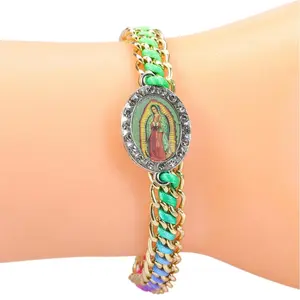 Virgin Mary Spot Drill Bracelet – Handwoven Bracelet for Men and Women