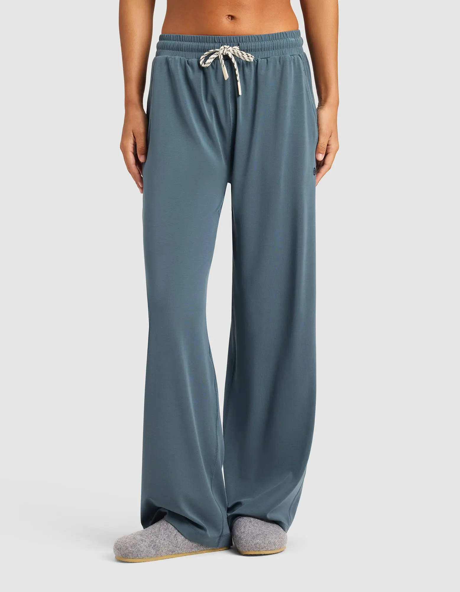 Cozy Earth Women’s Studio Wide Leg Pant | Soft Modal Stretch Pants with Adjustable Drawstring Waist Fit Trouser