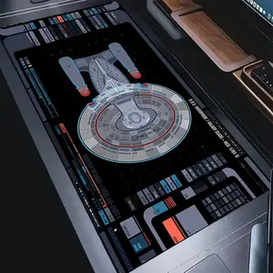 Viral Star Trek Starship Console Mouse Pad | Futuristic Sci-Fi Desk Mat | Oversized Non-Slip | Techy Gamer Vibe