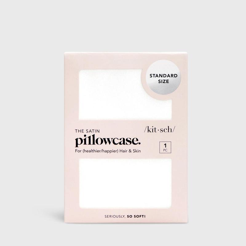 Kitsch Satin Pillowcase in Ivory