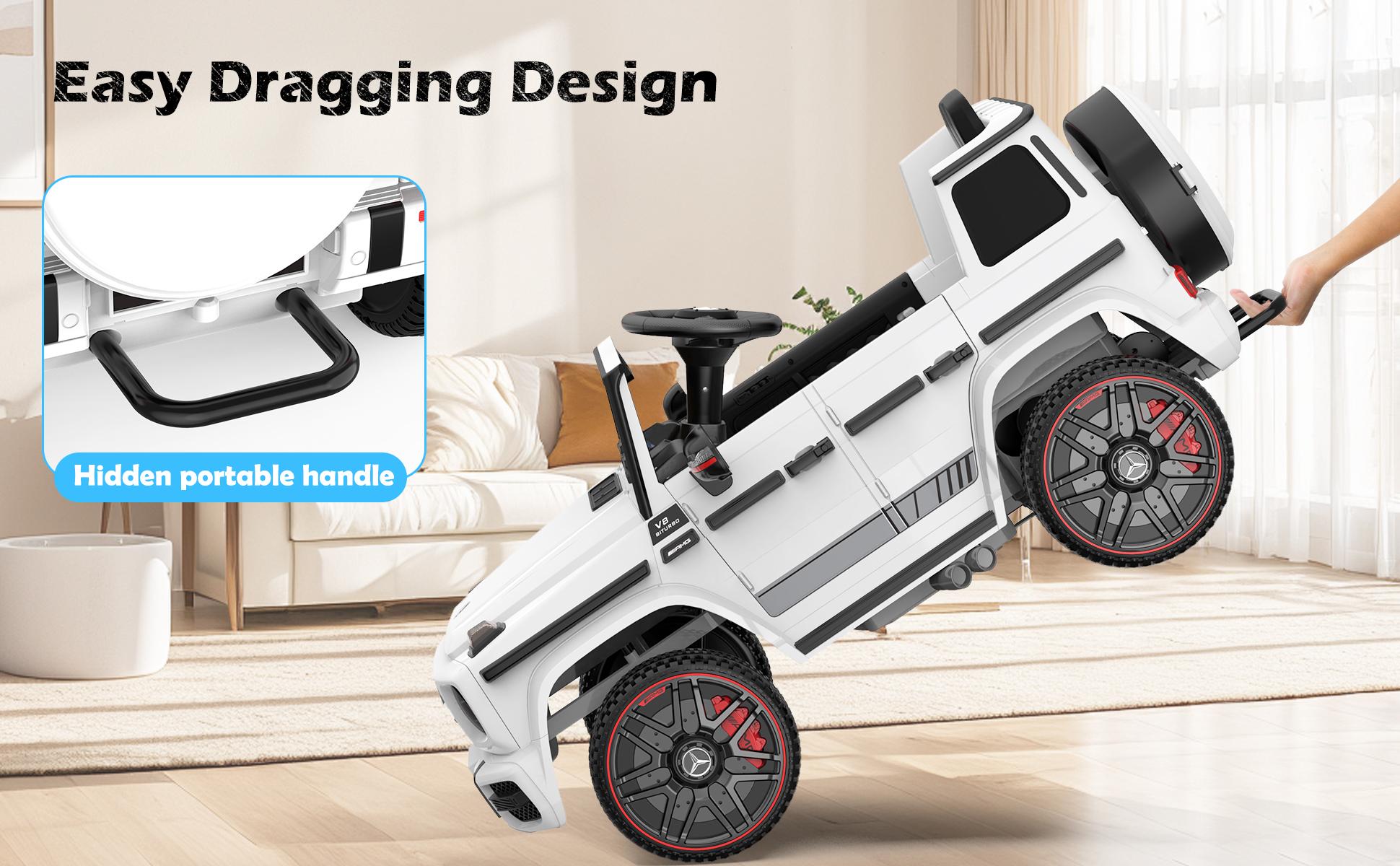 ANPABO Officially Licensed Mercedes-Benz G63 Electric Ride-On Car for Kids with Parent Remote Control LED Headlights Music Player & Horn Soft Start Low Battery Prompt Safe & Fun Kids' Electric Vehicle - Truck ANPABO Officially Licensed Mercedes-Benz G63 Electric Ride-On Car for Kids with Parent Remote Control LED Headlights Music Player & Horn Soft Start Low Battery Prompt Safe & Fun Kids' Electric Vehicle - Truck