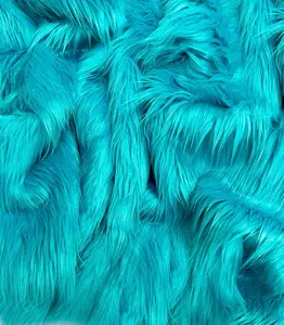 Turquoise Faux Fur Fabric – Premium Tropical Fake Fur for Every Creative Project