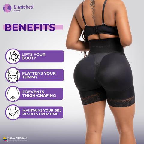 BBL Short | Stage 3 Post-Op Tummy Control High Waisted Compression Shapewear for Women's Minimalist Basic Spaghetti Strap Design