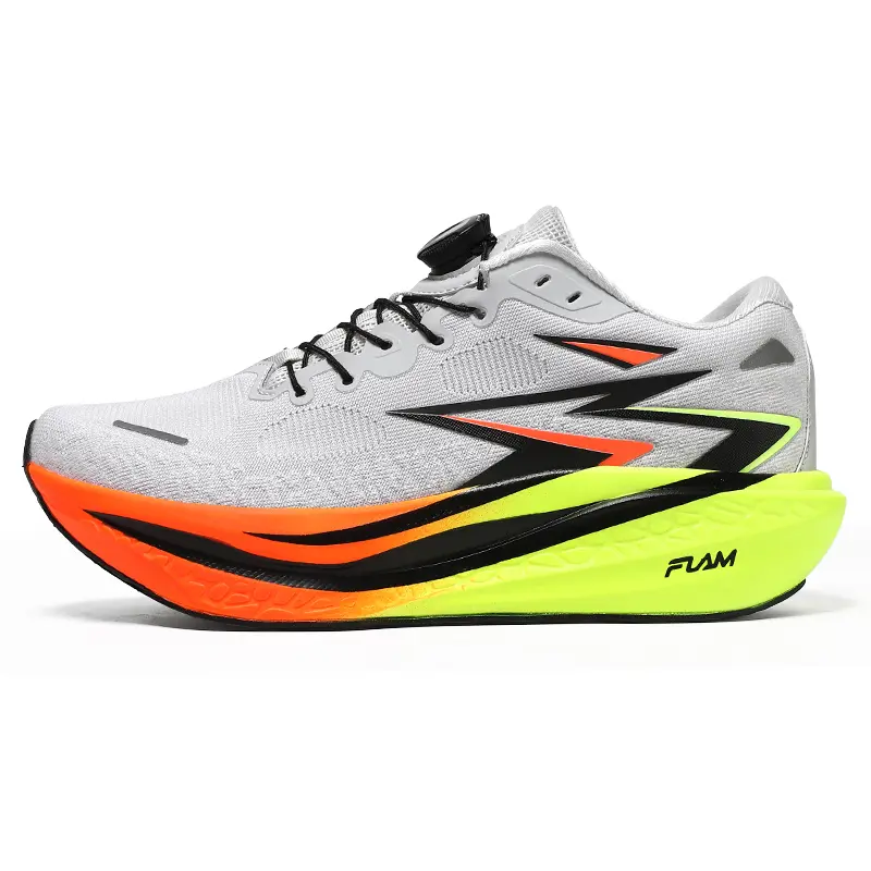 XORAM Men's Lightweight Shock Absorption Breathable Running Shoes Daily Casual Fashion Sports Shoes Rotating Buckle Running Shoes 8925-3