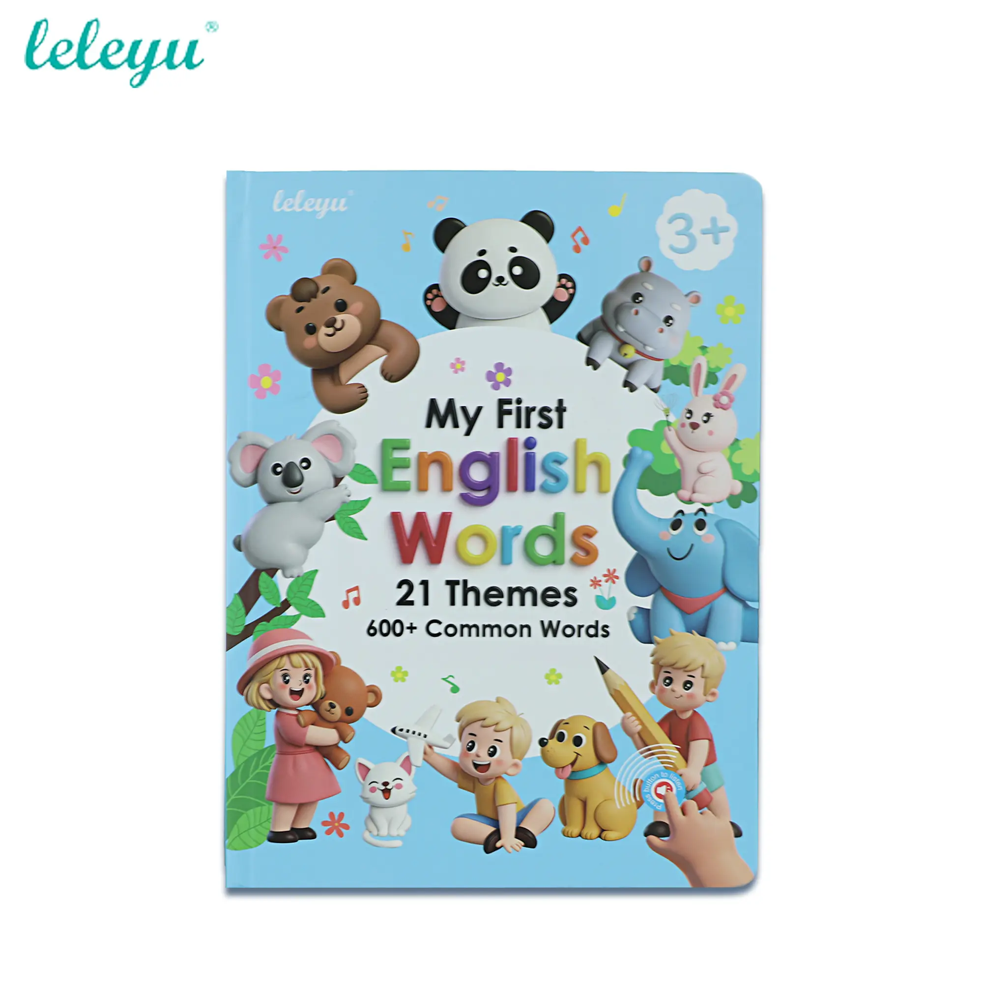 Rechargeable English Language Learning Toy for Kids Ages 3+ - 21 Themes, 600+ Words, Touch-and-Sound Functions, Songs, Piano