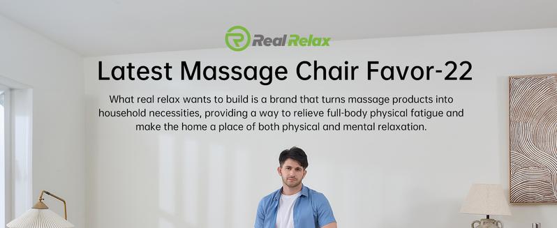 Real Relax massage chair Favor-22 full body zero gravity SL-Track shiatsu massage airbag with heating function Bluetooth comfort massage recliner