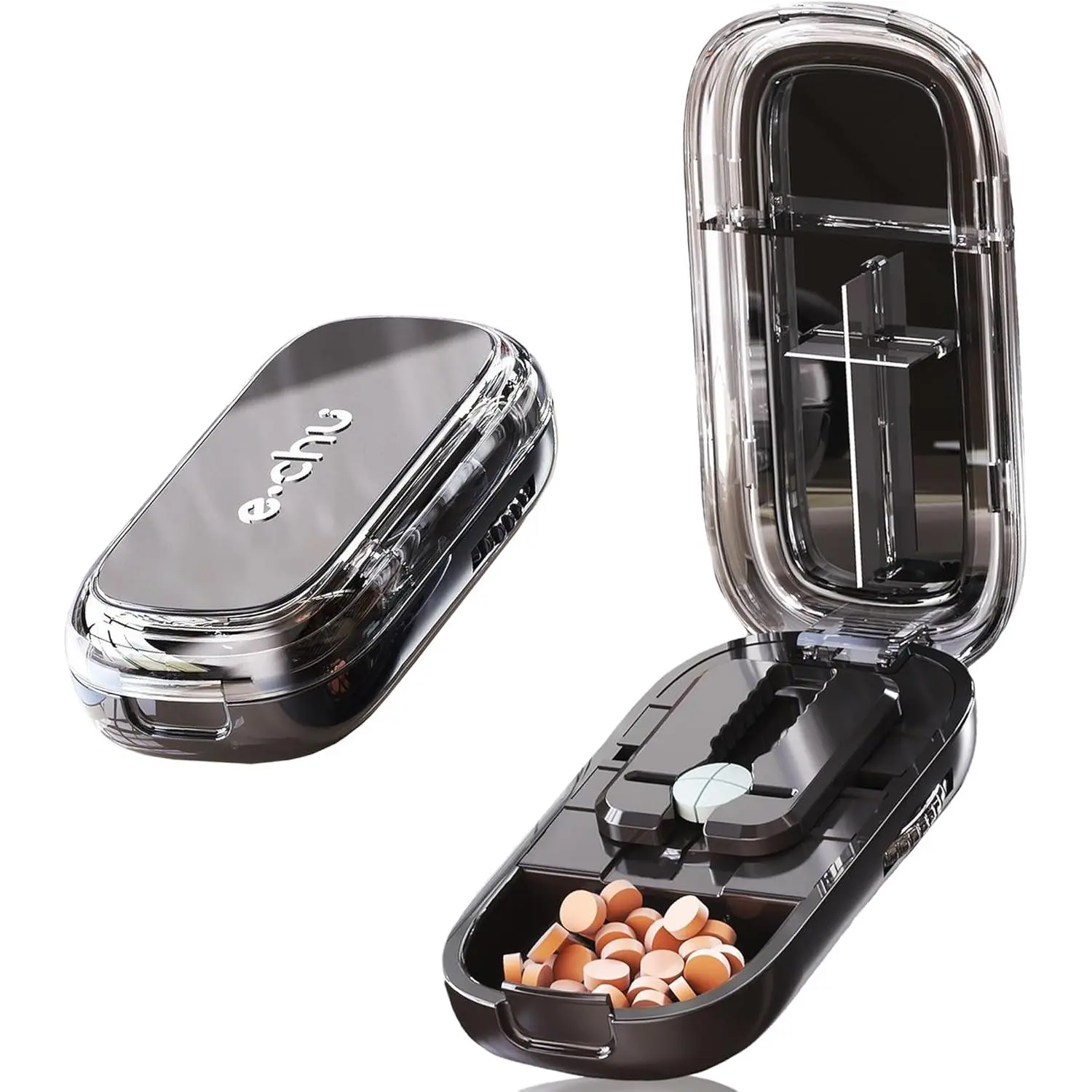 Adjustable Pill Cutter and Splitter for Multiple Pills, Designed for Small and Tiny Tablets with Precise Alignment Functionality`