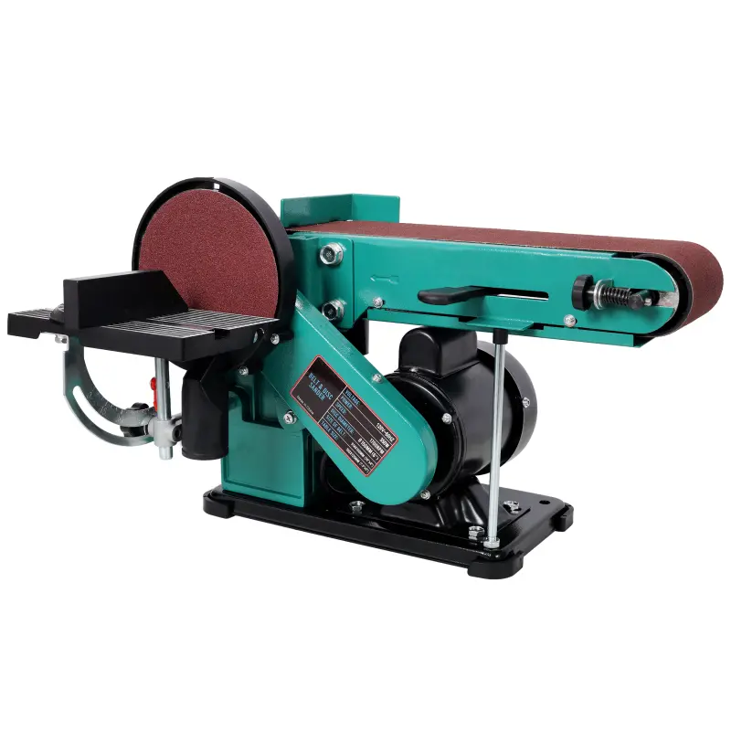 4" x 36" Belt Sander 6" Disc Polisher Grinder Sanders,120V/60Hz.Green Color Polishing Power Tool Polishing Machine