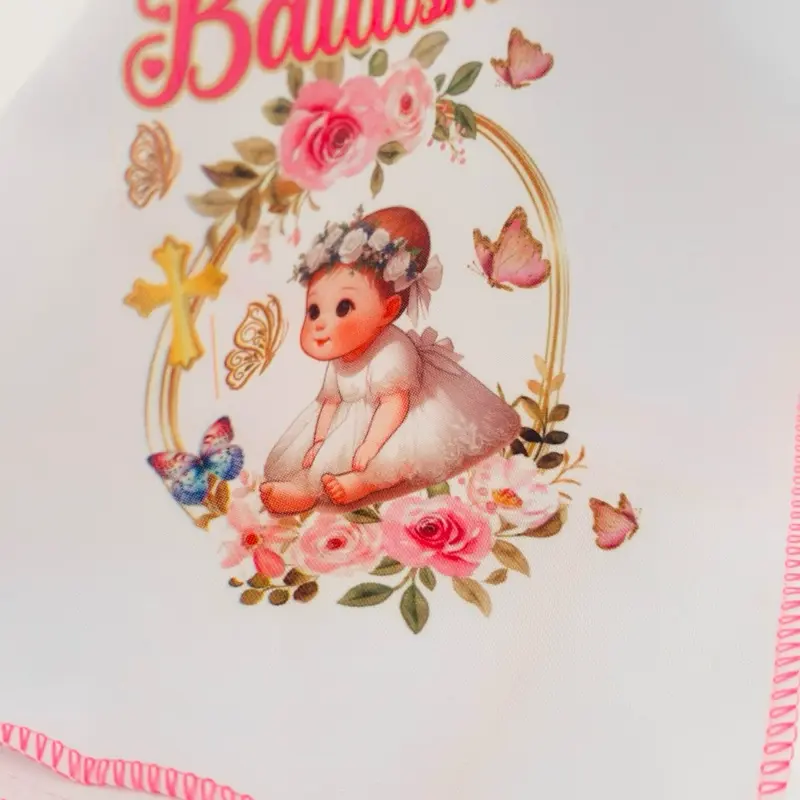 12pcs Disposable Polyester Cloth Napkins - 10x10in Durable Disposable Tableware Set, Baptism Ceremony Favors for Home & Festive Party Supplies