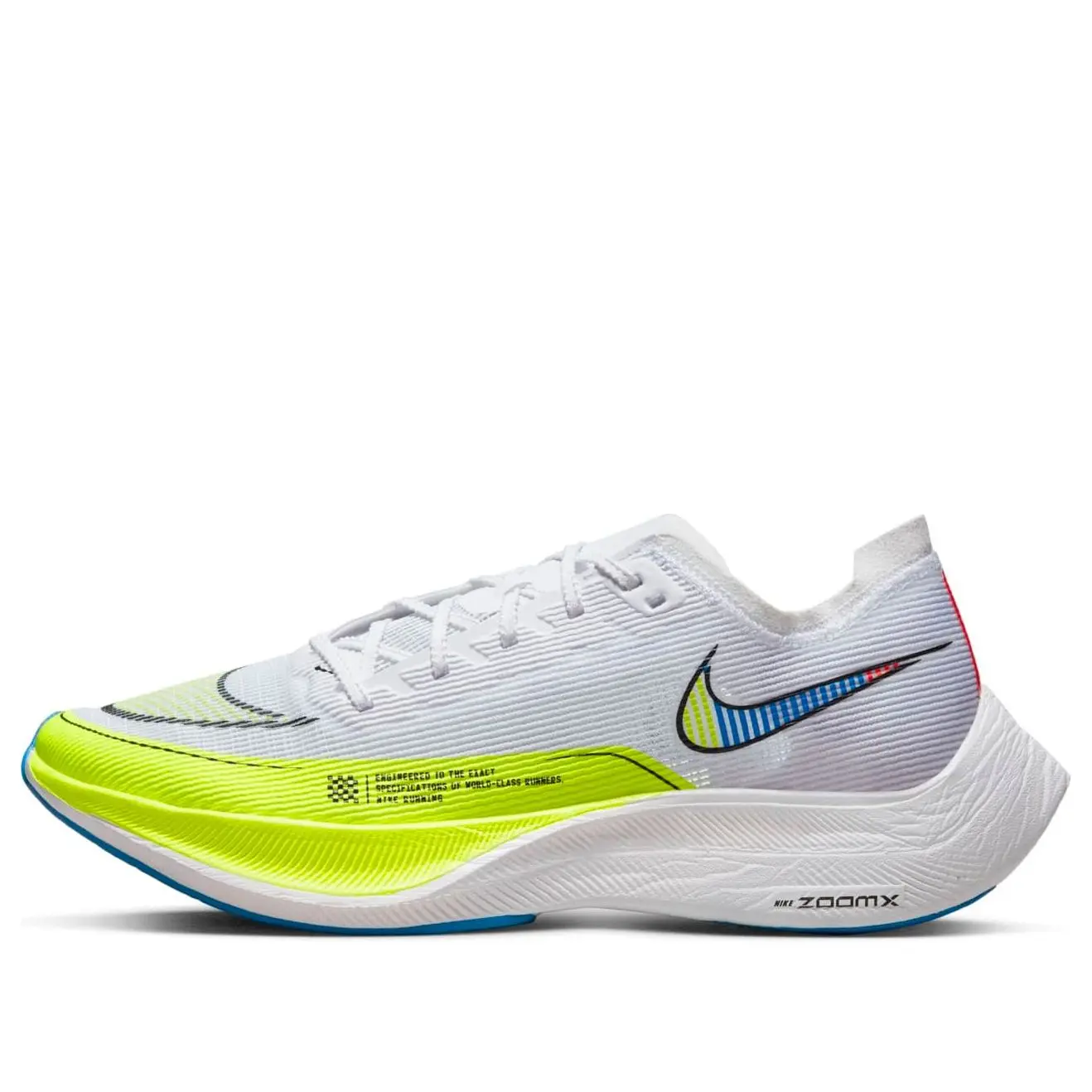 Nike ZoomX Vaporfly Next% 2 'White Volt Racer Blue' (Men's), Shoe, Sneaker, Footwear