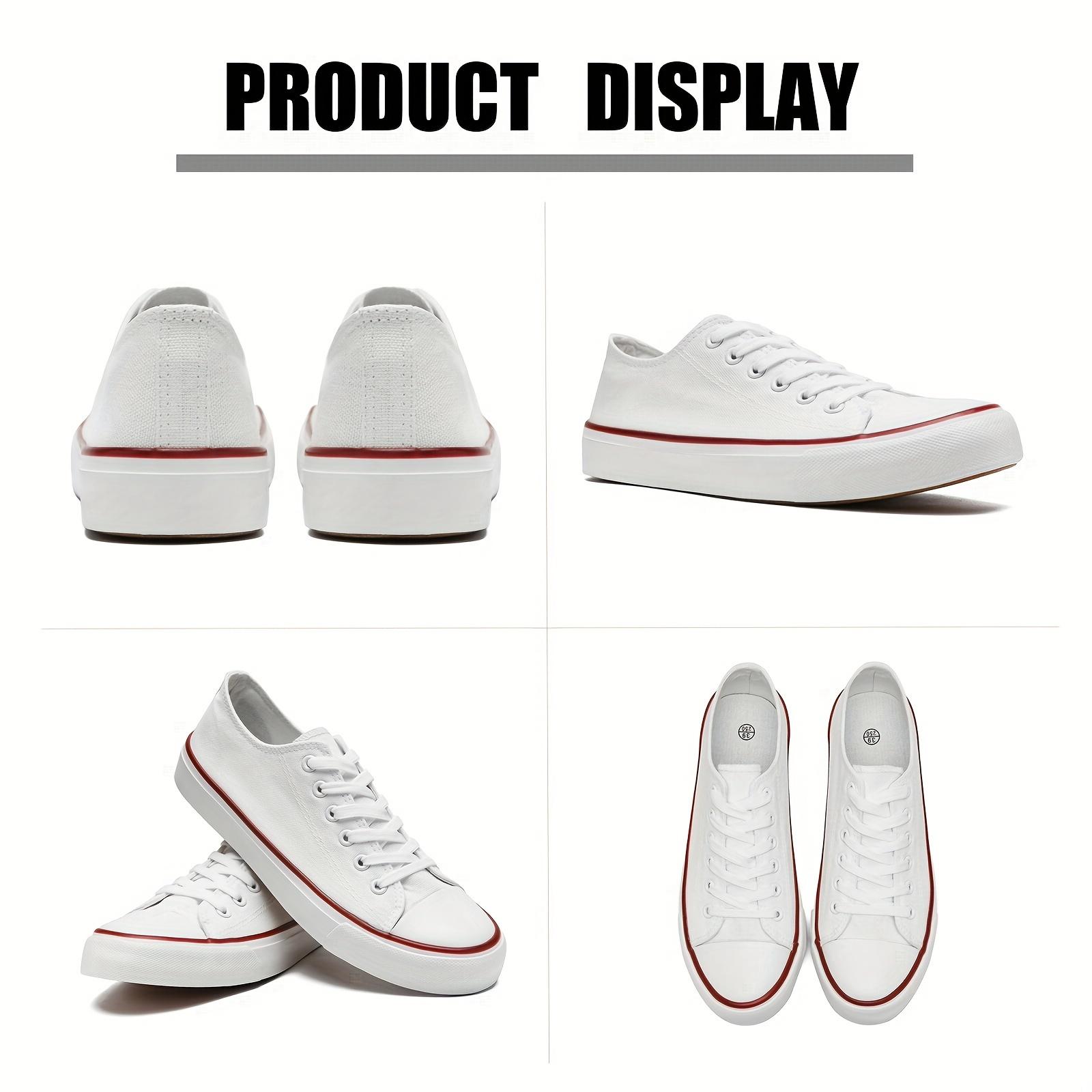 Rosyclo Women's Low-Top Breathable Canvas Shoes, Fashion Comfort Sneakers for Women, Anti-Slip Sole & Classic Design,Lightweight Casual Sneakers for Work, Campus, or Weekend Outfits Athletic Trainers Footwear Trendy Fashionable Running Shoes Rosyclo Women's Low-Top Breathable Canvas Shoes, Fashion Comfort Sneakers for Women, Anti-Slip Sole & Classic Design,Lightweight Casual Sneakers for Work, Campus, or Weekend Outfits Athletic Trainers Footwear Trendy Fashionable Running Shoes