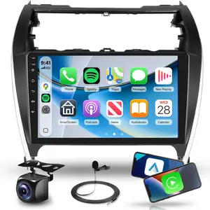 10.1 inch Android Car Stereo for 【Toyota Camry 2012 2013 2014】 Wireless CarPlay Auto, WiFi+GPS, IPS Touch Screen 2G+64G/4+64G Radio, Bluetooth 5.4 FM RDS EQ SWC AHD Backup Camera