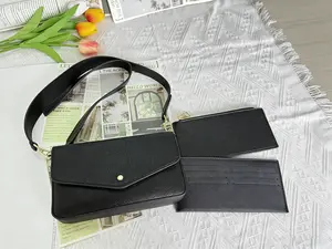 Classic Retro Single-Shoulder Crossbody Bag 3-In-1, Textured Faux Leather Envelope Bag, Fashionable And Versatile Crossbody Commuter Bag With Detachable Pouch & Card Holder, Ideal For Daily & Work Use