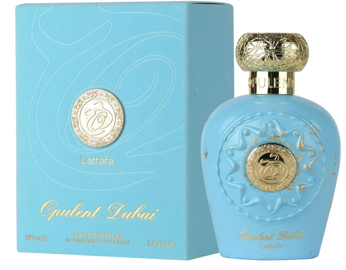 Lattafa Opulent Dubai Unisex EDP 100ml - Aromatic Woody, Floral Fruity, Citrus-Floral Notes Scented Unisex Fragrance, All-Season Suitable Single Item, Aromatic Unisex Fragrance