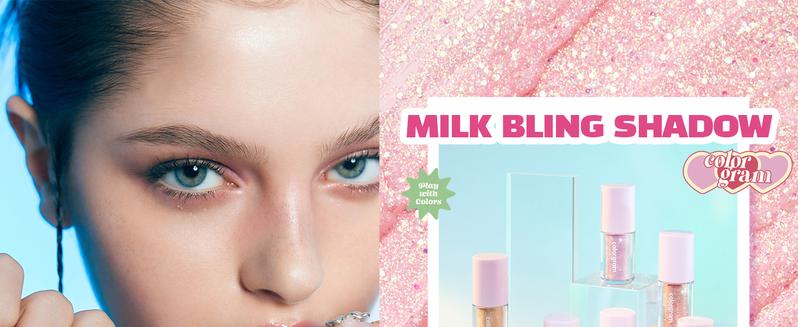 [Special Offer] Colorgram Milk Bling Shadow - 01 Double Star, Weightless & Shimmering, Long Lasting, Non-Sticky Liquid Eyeshadow for Comfortable Wear